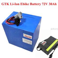 GTK-batería de iones de litio Ebike, paquete de batería de litio de 72V 30Ah, 2000w, 3000w, motor eléctrico, scooter, bicicleta + cargador de 84v 5A 2024 - compra barato