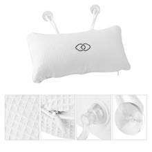 Удобная спа-подушка для ванны Подушка с присоской для головы Нескользящая подушка для шеи Встроенная надувная подушка для ванной 2024 - купить недорого