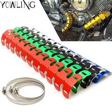 Motocross exhaust pipe protection cover Mid Exhaust system connector Protector guard For Kawasaki KX 65 85 125 250 250F 450F F 2024 - buy cheap