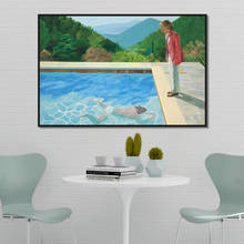 Давид хокни бассейн с двумя фигурами холст картины плакаты печать квадраты настенные художественные картины для гостиной домашний декор куадро 2024 - купить недорого