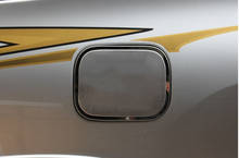 Tapa de tanque de combustible para Toyota RAV4, Panel de cubierta de caja de Gas, Kit de marco de acero inoxidable, accesorios de estilo de coche, 2009, 2010, 2011, 2012, 2013 2024 - compra barato