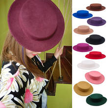 Women Flat Wool Felt Hat Tilt Fascinators Wool Dress Fedoras  Boater Hat Millinery Hat Base for Wedding Party Headwear Free Size 2024 - buy cheap