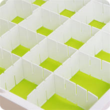 6xPlastic DIY Drawer Divider Household Necessities Plastic Storage Organizer 2024 - buy cheap