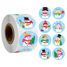 100-500pcs Snowman Merry Christmas Stickers Seal Labels For Gift Card Box Package Thank You Label Sealing Stickers Stationery 2024 - buy cheap