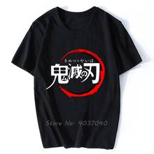 Demon Slayer Kimetsu No Yaiba Men Cotton Tee T Shirt Graphic Plus Size Tops Letter Print Logo Oversized Short Sleeve Tshirt 2024 - buy cheap