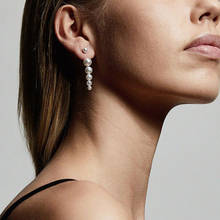 TARCLIY Trendy Pearl Beadeds Long Earring Two-Use Simple Imitation Pearl Stud Earring Commuter Style Women Temperament Jewelry 2024 - buy cheap