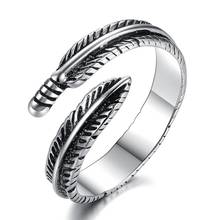 Классическое Винтажное кольцо из металлического сплава, открытые кольца с перьями, тайские цветные ювелирные изделия, регулируемый размер 2024 - купить недорого