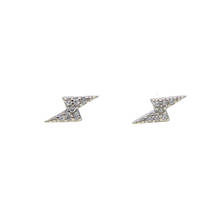 2018 New Arrival 100% 925 Sterling Silver Exquisite Lightning clear CZ Stud Earrings for Women fashion Jewelry 2024 - buy cheap