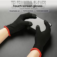 Дышащие перчатки для игрового контроллера, защита от пота, Игровые перчатки для пальцев, не царапают, чувствительные мобильные сенсорные перчатки для всех пальцев 2024 - купить недорого