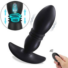 Sex Shop Telescopic Male Prostate Massager Wireless Remote Control Vibrating Butt Plug Dildo Anal Plug Sex Toys For Men Women 2024 - buy cheap