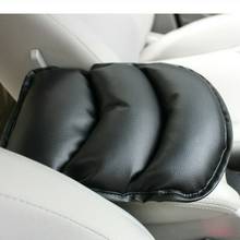 Capa universal para braços em couro preto, proteção para console, almofada, travesseiro para carro, caixa protetora 2024 - compre barato