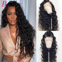 180% Beafay 28inch 13x4 Lace Frontal Human Hair Wigs Loose Wave Pre Plucked Brazilian Remy Lace Front Wigs For Black Women Full 2024 - buy cheap