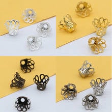 100pcs/Lot 6-12mm Flower Torus Shape Alloy Beads Caps Jewelry Findings Spacer Beads For Jewelry Making Charms Necklace Bracelets 2024 - buy cheap