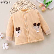 BibiCola/Новая Осенняя детская зимняя куртка для новорожденных мальчиков, одежда для новорожденных, куртка для маленьких девочек, зимняя теплая верхняя одежда для младенцев, пальто 2024 - купить недорого