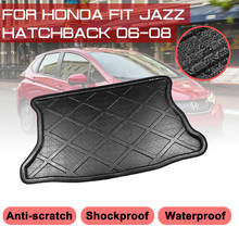 Car Rear Trunk Boot Mat For Honda FIT JAZZ Hatchback 2006 2007 2008 Waterproof Floor Mats Carpet Anti Mud Tray Cargo Liner 2024 - buy cheap