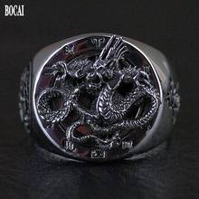 New 100% real S925 pure Silver ring for Man Thail  silver  solid Dragon Man Ring silver 2024 - buy cheap