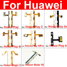 Шлейф кнопки питания и громкости для Huawei Honor Play 3 3e 4T Pro боковой ключ Butoon гибкий ленточный кабель Запасные части 2024 - купить недорого