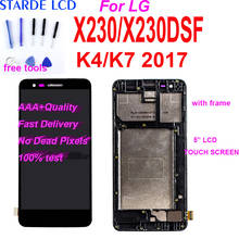 ORIGINAL For LG K4 K7 2017 X230 X230DSF X230K  5"LCD Display Touch Screen Digitizer with without Frame Assembly Free Tool 2024 - buy cheap