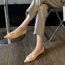 SOPHITINA-zapatos planos de piel súper suave para mujer, calzado de punta estrecha, cómodo, resistente al desgaste, elegante, DO392 2024 - compra barato