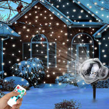 IP65 Waterproof Snowfall Laser Projector Lamp Moving Snow Outdoor Garden Landscape Light Wedding Party Christmas Stage Light 2024 - buy cheap