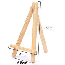 1Pcs 8*15cm Mini Wood Artist Tripod Painting Easel For Photo Painting Postcard Display Holder Frame Cute Desk Decor 2024 - buy cheap