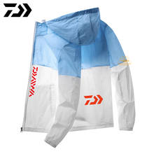 Daiwa-traje de pesca impermeable de manga larga para hombre, ropa de protección solar transpirable, ultrafina, para verano, a la moda, 2020 2024 - compra barato