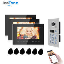 Jeatone-videoportero inalámbrico para puerta, intercomunicador con cable, WIfi, compatible con cámara de grabación de puerta, detección de movimiento 2024 - compra barato
