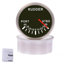 52mm Rudder Angle Indicator Gauge For 0-190ohm Boat Rudder Angle Indicator Sensor With Red Backlight Fit 12V~24V 2024 - buy cheap