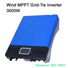 3000W/3KW Wind Power On Grid Tie Inverter Wifi Default Conversion, GPRS Optional. Single MPPT Waterproof IP65 2024 - buy cheap