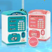 Simulation Password Fingerprint Automatic Roll-up  Electronic Piggy Bank Children Education Toys For Birthday Gift 2024 - buy cheap