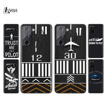 Fly Pilot Plane Silicone Cover For Samsung Galaxy S21 S20 FE Ultra S10 S10E Lite S9 S8 S7 Plus Phone Case 2024 - buy cheap
