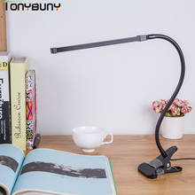 Protect LED Table Lamp Study Bendable Desk Lamp Clamp Clip Light office  Dimmable  USB Touch Switch Control desk light 2024 - compre barato