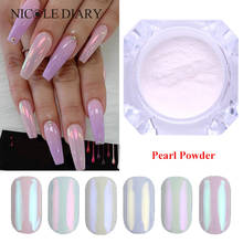 1g Pearl Powder Nail Art Glitter Mirror Effect Chrome Pigment UV Gel Polish sparkle Dip Dust DIY Nails Decoration 2024 - buy cheap