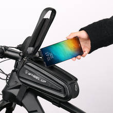 Bike Bag Frame Front Top Tube Cycling Bag Reflective Waterproof 7.0in Phone Case Touchscreen Bag MTB Pack Bicycle Accessories 2024 - buy cheap