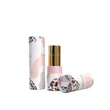 Labial de tubo de papel vacío de 12,1mm, bálsamo labial de leopardo rosa, Envase Cosmético Vacío, estampado de leopardo, recipiente para bálsamo labial, 50 Uds. 2024 - compra barato