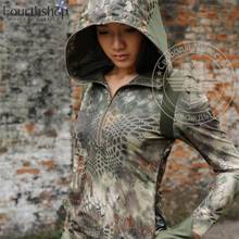 Kryptek-Sudadera con capucha de camuflaje para mujer, suéter militar de secado rápido, Tops de otoño e invierno, 2019 2024 - compra barato