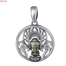 BOCAI 100% S925 Sterling Silver Pendant Auspicious Cloud Little Monk Buddha Pure Argentum Hollow Out Amulet For Men And Women 2024 - buy cheap