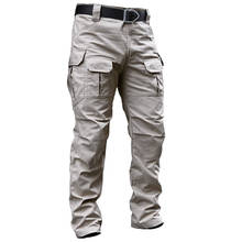 Nova marca de calças militares de carga masculina stretch swat combat rip-stop army long pants muitos bolso urbano viagem tática calças de trabalho 2024 - compre barato