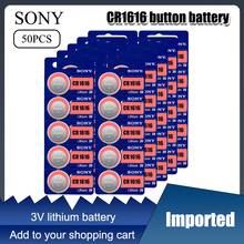Кнопочная ячейка для часов Sony CR1616, оригинальная, литиевая батарея для пульта дистанционного управления cr 1616 ECR1616 GPCR1616 L28 3 В, 50 шт. 2024 - купить недорого