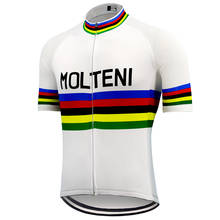 White MOLTENI Cycling jersey mtb maillot ciclismo hombre Summer Breathable Cycling clothing bike jersey bicycle clothes 2024 - buy cheap