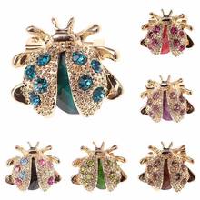 1pc Small Ladybird Crystal Rhinestones Brooch Pins for Women Girls Insect Ladybug Brooch Jewelry Banquet Christmas Gifts Jewelry 2024 - buy cheap