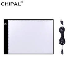 CHIPAL LED Digital Graphics Tablet A4 Drawing Tablet Light Box Pad Electronic USB Tracing Art CopyBoard Writing Painting Table 2024 - buy cheap