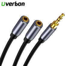 Audio Cable 3.5mm Jack Male To Double 3.5mm Femal Adapter Jack AUX Audio Extension Cable For Headphone Microphone Hifi Stereo 2024 - buy cheap