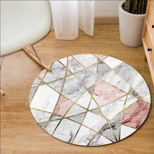 Alfombra geométrica Circular de estilo nórdico para sala de estar, cesta colgante para cuarto de baño, Felpudo de suelo, alfombra tapiz para salón, balcón y baño 2024 - compra barato