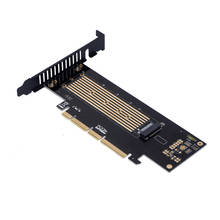 Sk18 m chave m.2 para pci-e adaptador de cartão suporte pcie pci express 3.0x4 2230 para 22110 tamanho m.2 ssd de alta velocidade riser card 2024 - compre barato