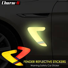 2Pcs Reflective Tape Strip Stickers Car Side Air Vent Cover Trim Fender Sticker for BMW f30 f31 f10 f20 f11 f01 f25 e46 e39 e90 2024 - buy cheap