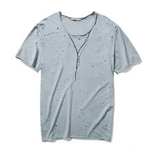Мужская футболка с принтом ожерелья, 100% хлопок, летняя футболка с коротким рукавом и круглым вырезом 2020, мужские футболки в повседневном стиле, мужские футболки для фитнеса 2024 - купить недорого