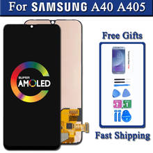 Pantalla Super AMOLED para Samsung galaxy A40, A405, A405FN, A405F, A405FM, montaje de digitalizador con pantalla táctil, reemplazo lcd 2024 - compra barato