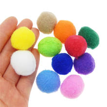 100PCS Fluffy Soft Poms Pompoms Ball Multi Color Home Decor Handmade Sewing Toys Craft DIY Filler Supplies 2024 - buy cheap