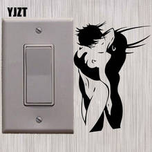 YJZT-pegatinas de pared de vinilo para el hogar, calcomanías artísticas de chica Sexy con dibujos animados del diablo, decoración del hogar, 8SS-2700 2024 - compra barato